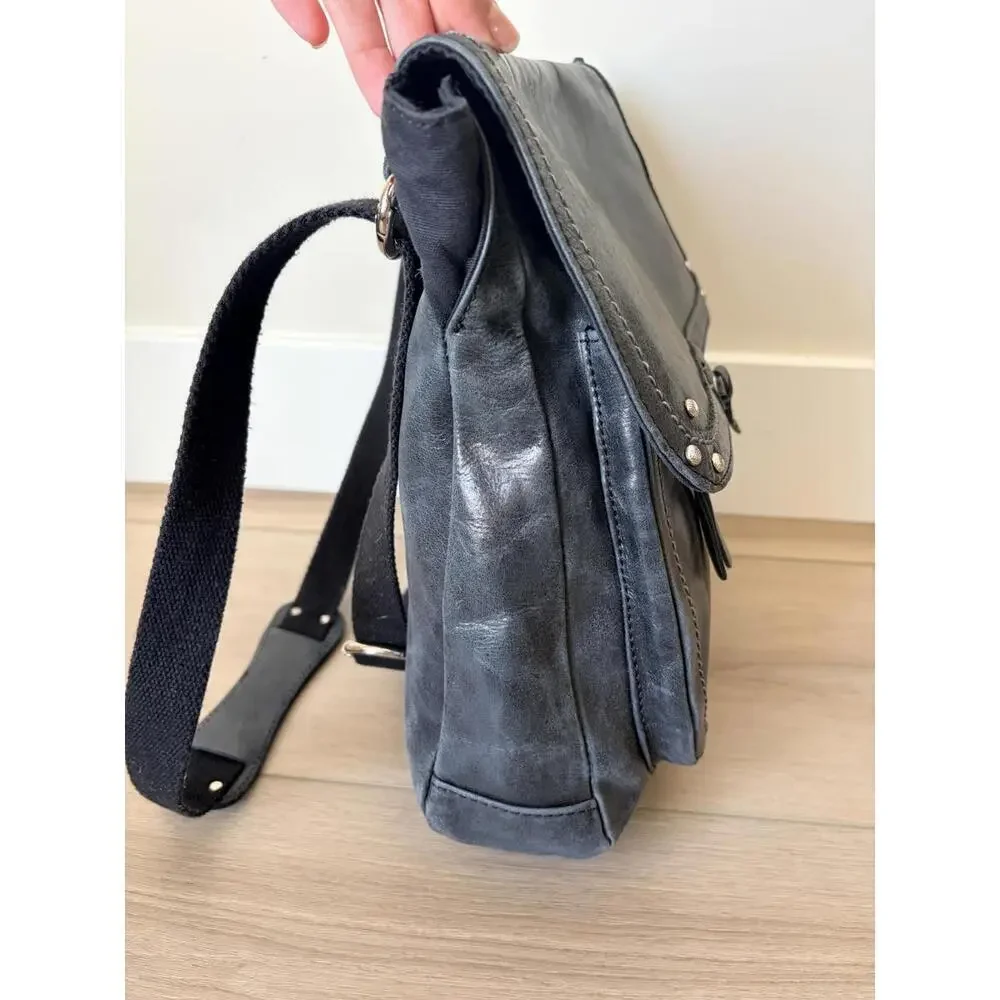 THE SAK  Ventura Convertible Black Leather Backpack